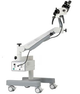 Colposcopio binocular con brazo pantografico